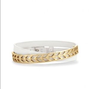 Stella dot white ally wrap bracelet